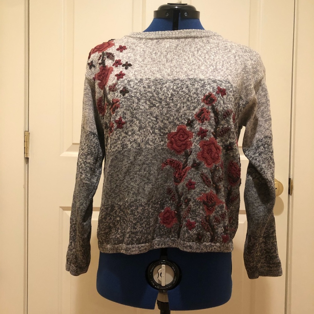 Floral sweater
